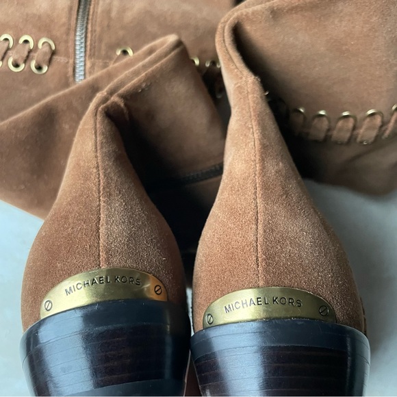 Michael Kors Malin Grommet Suede Boot Over Knee OTK OTN size 5.5 women’s boots - Picture 14 of 17